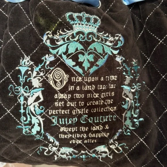 Custom Vintage Juicy Couture Brown and Blue Once Upon a Time Daydreamer - Picture 4 of 15